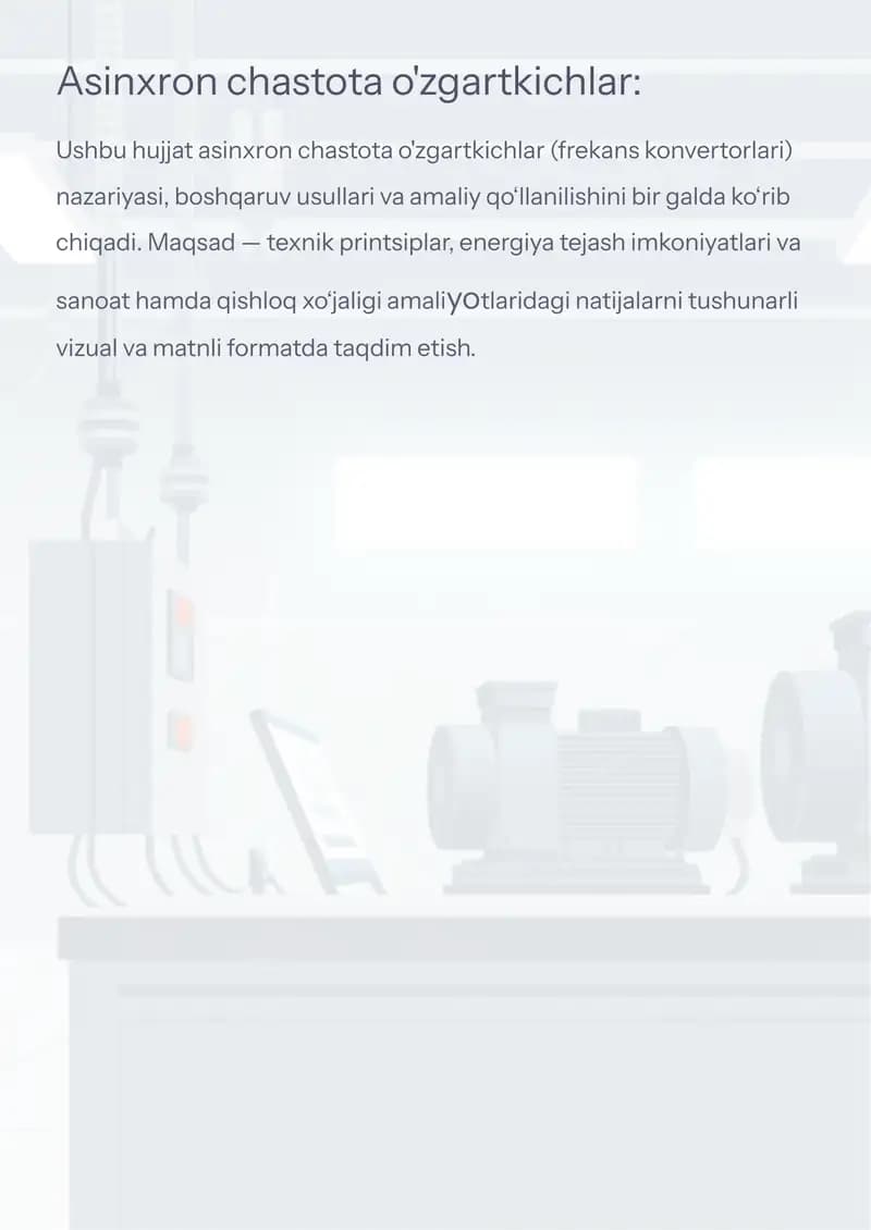 Asinxron chastota o'zgartkichlar