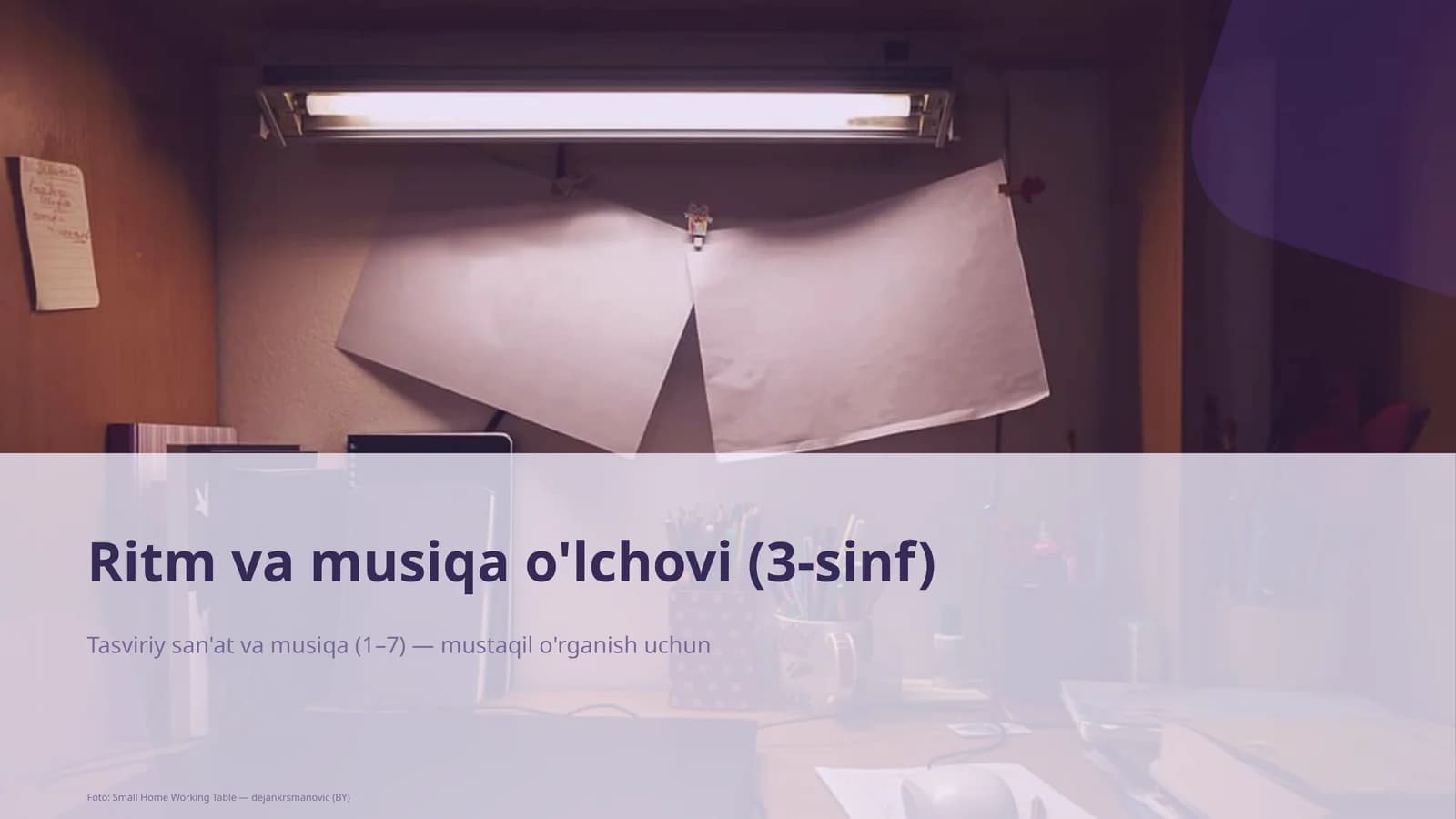 Ritm va musiqa o'lchovi (3-sinf)