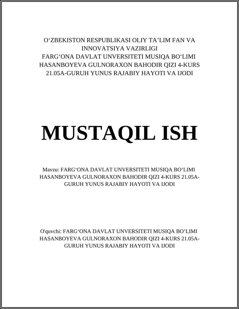 Yunus Rajabiy hayoti va ijodi