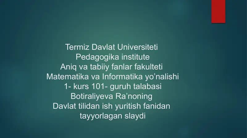Hujjatchilikning takomillashuvi