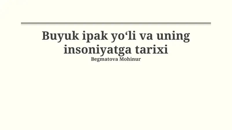 Ipak yo'li: Ta'rif, Tarix va Geografiya