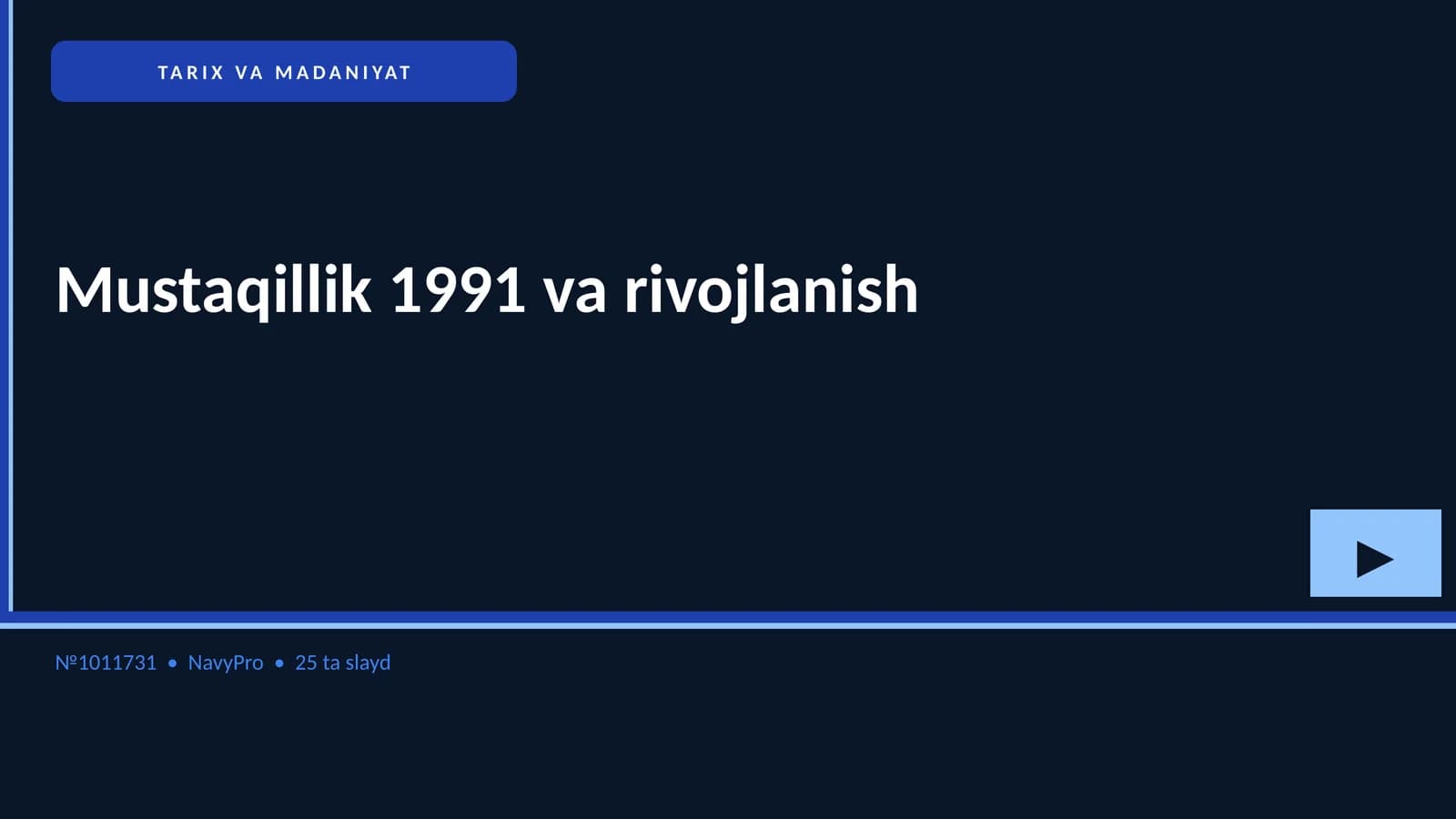 Mustaqillik 1991 va rivojlanish