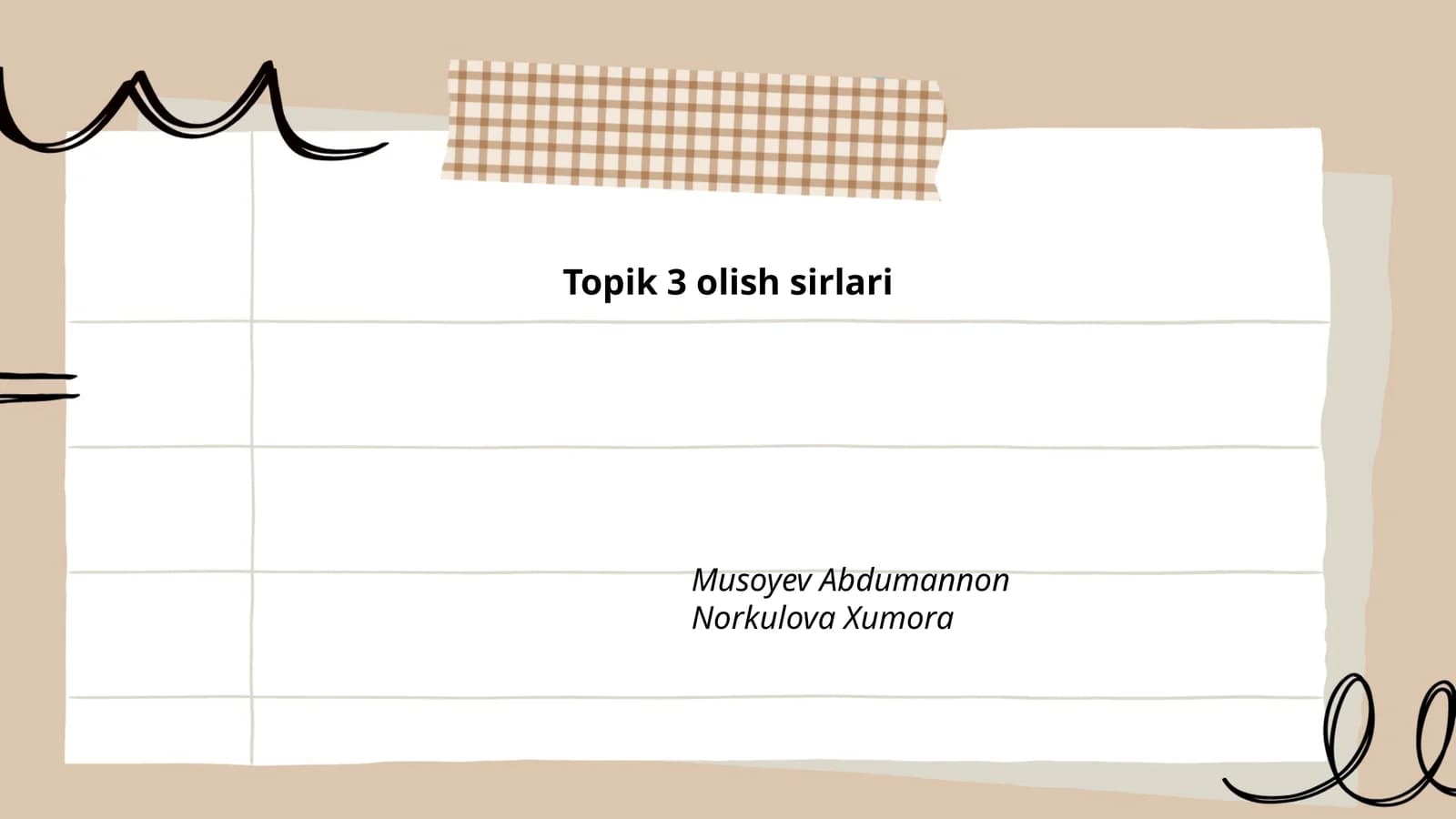 TOPIK 3 olish sirlari