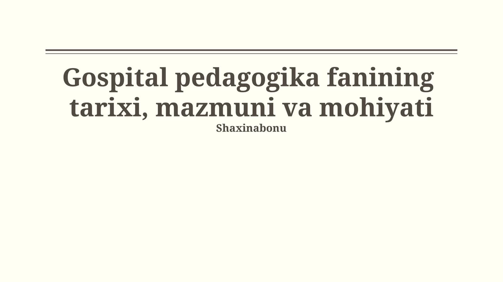 Kasalxona pedagogikasi