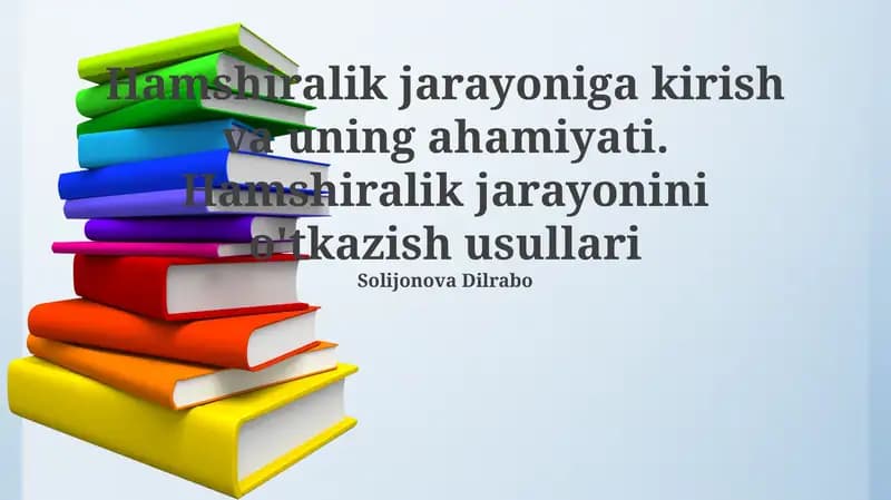 Medira jarayoniga kirish va uning ahamiyati