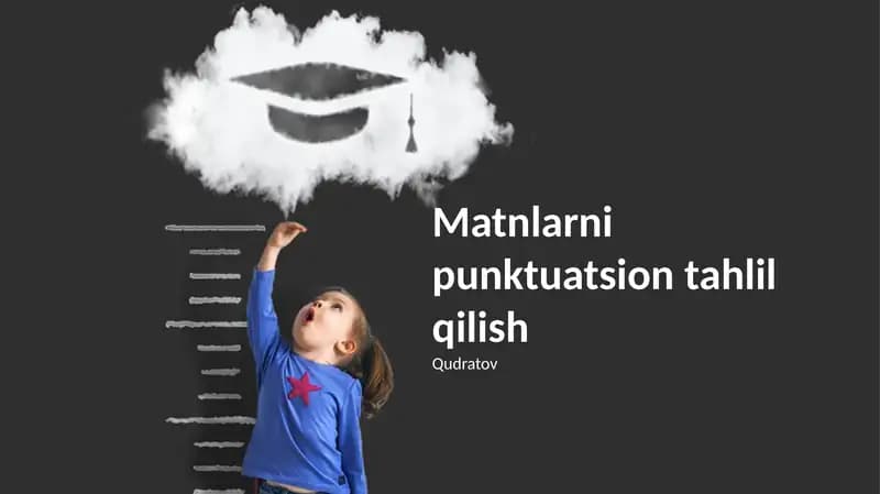 Matnlarni punktuatsion tahlil qilish