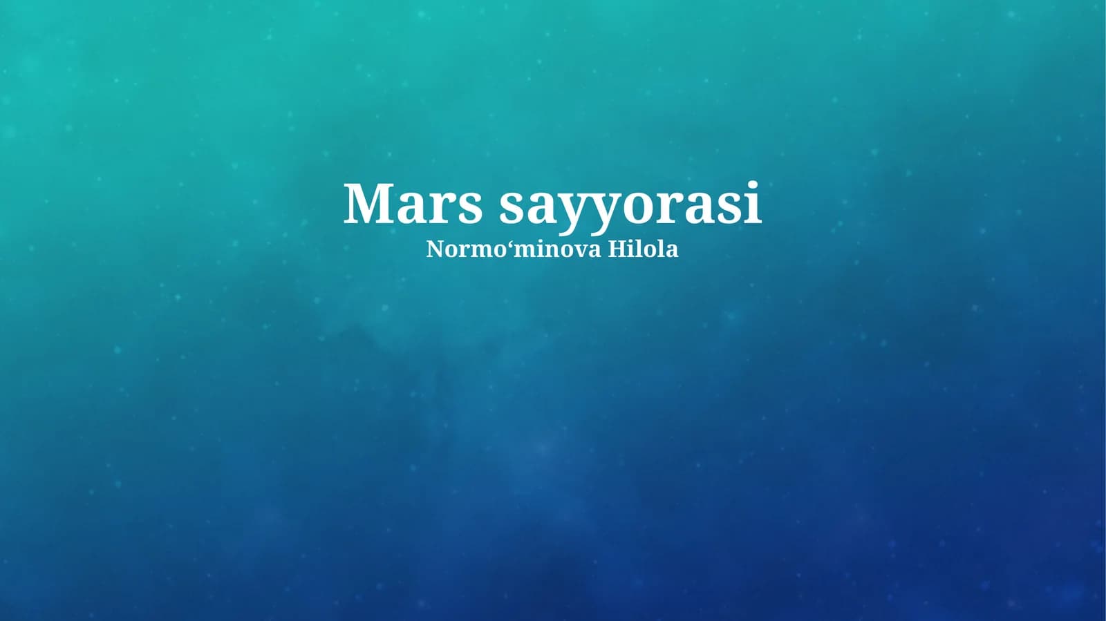 Mars sayyorasi
