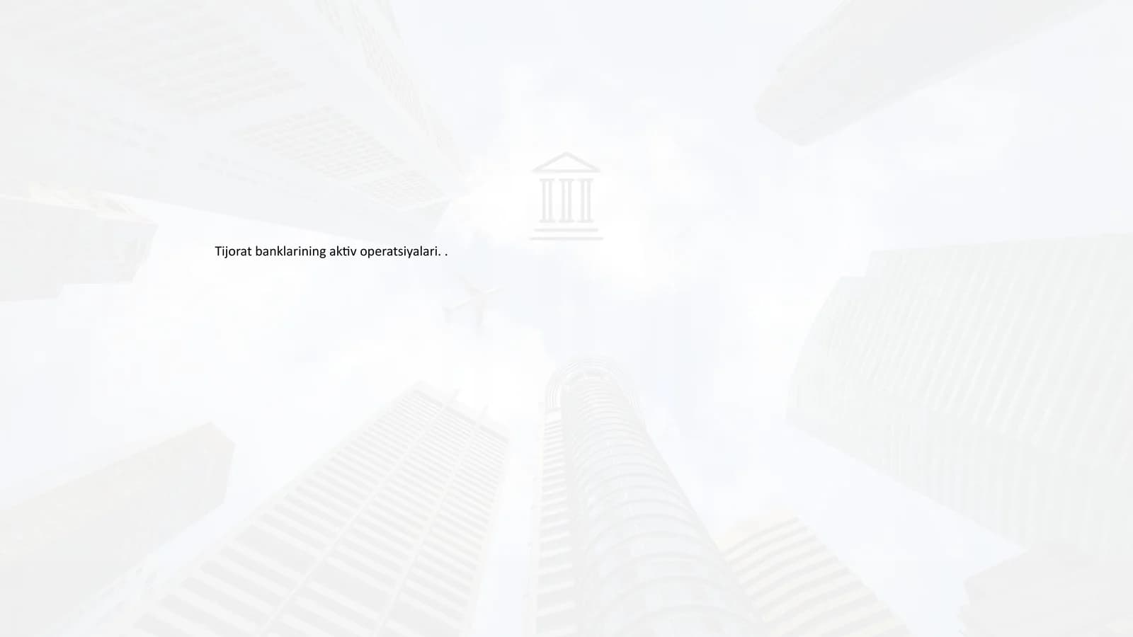 Bank aktiv operatsiyalari