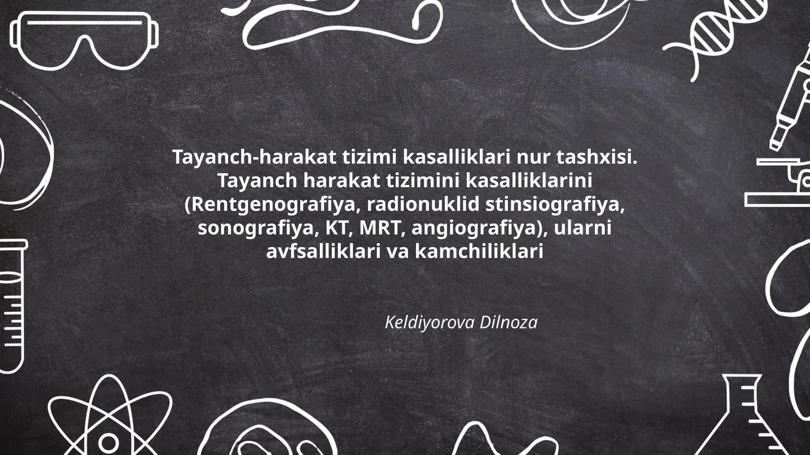 Tayanch-harakat tizimi kasalliklari nur tashxisi