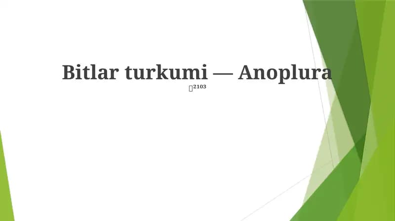 Bitlar turkumi — Anoplura
