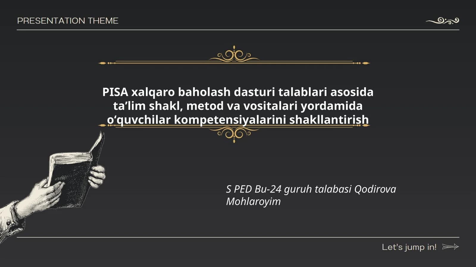 PISA xalqaro baholash dasturi talablari
