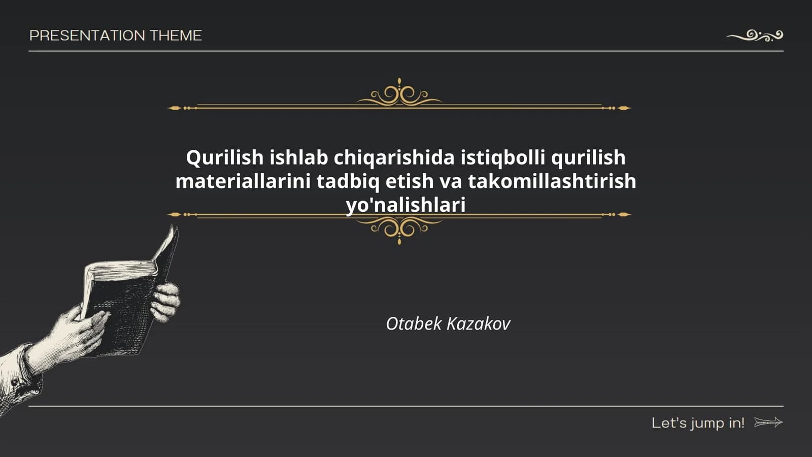 Qurilish ishlab chiqarishida istiqbolli qurilish materiallarini tadbiq etish va takomillashtirish yo'nalishlari