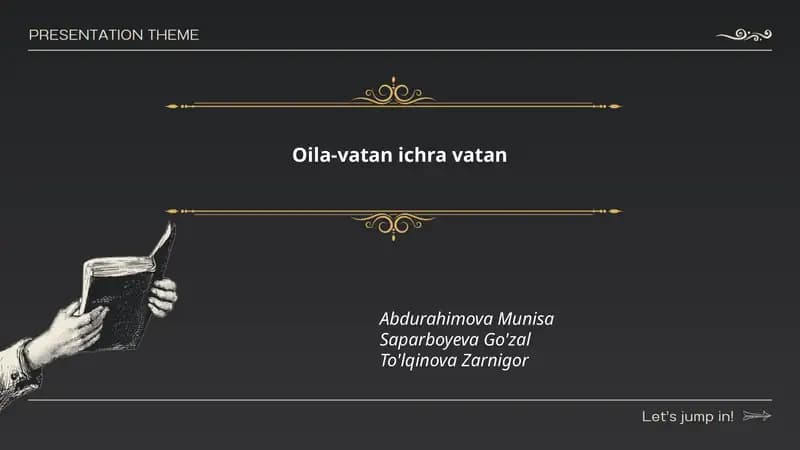 Oilada vatanparvar ruhni shakllantirish