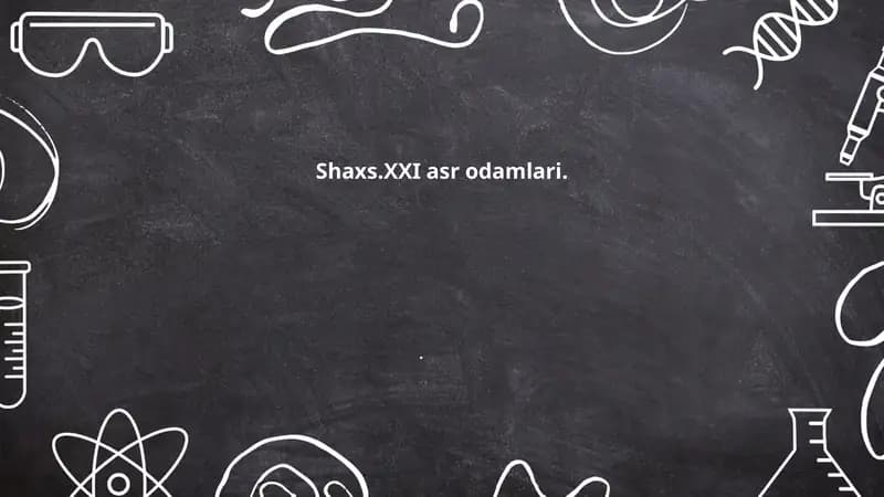 XXI asr shaxsining identiteti va o‘zini anglash