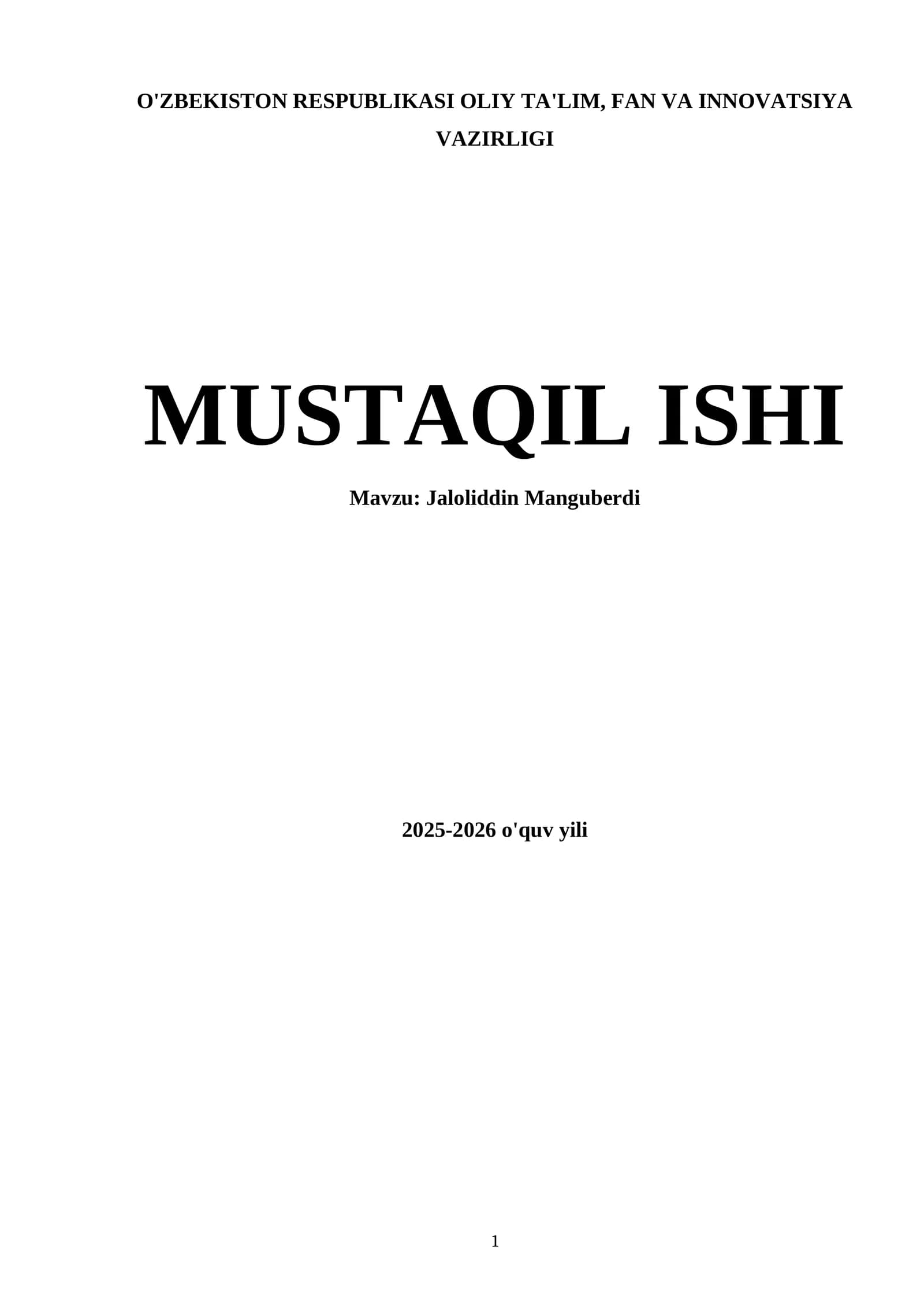 Jaloliddin Manguberdi