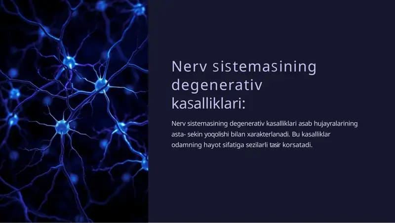 Nerv sistemasining degenerativ kasalliklari