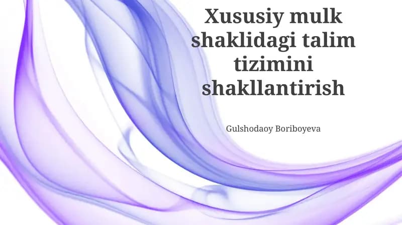 O'quv dasturlarini ishlab chiqish va pedagogika