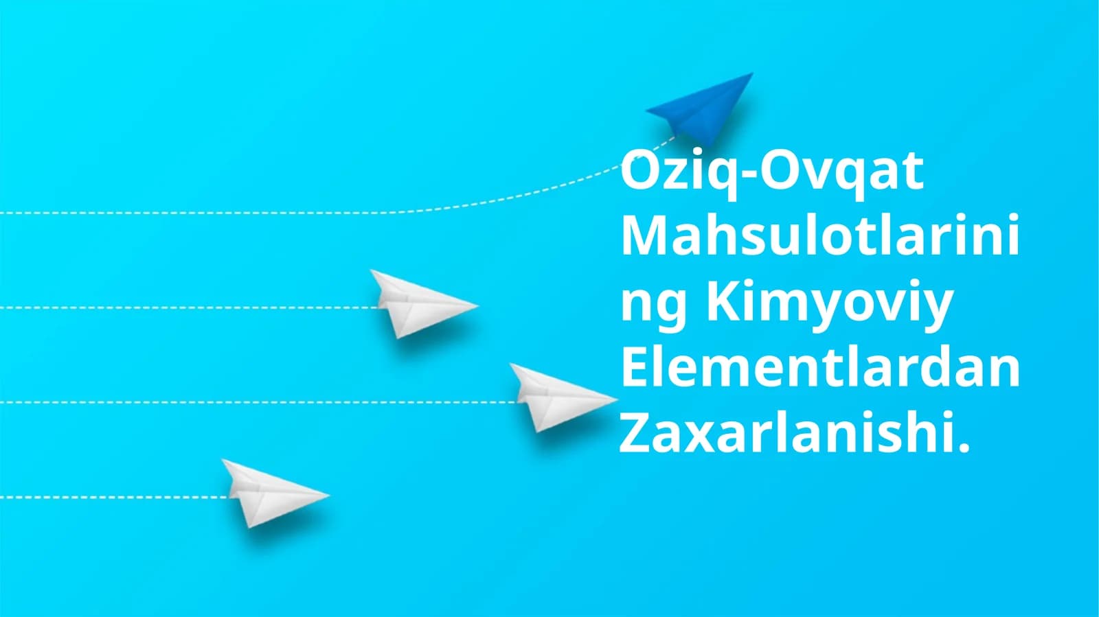 Оziq-Оvqаt Mаhsulоtlаrining Kimyoviy Elementlardan Zaxarlanishi
