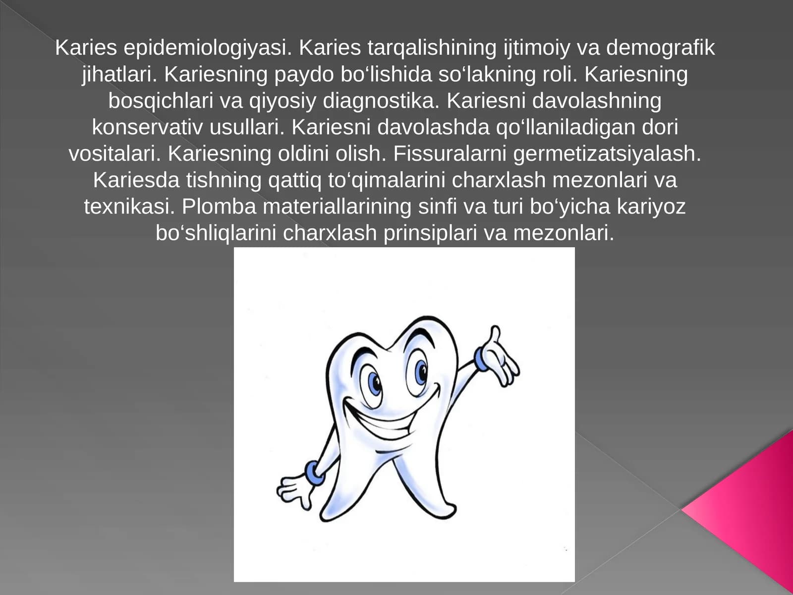 karies etiologiyasi