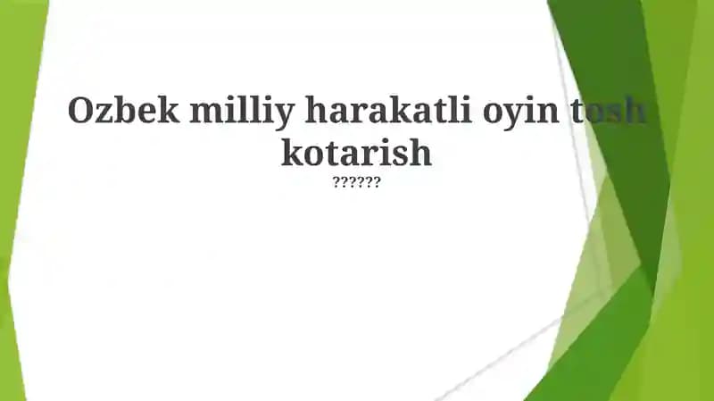 Tosh Ko'tarish
