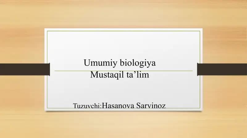Genetika va inson salomatligi