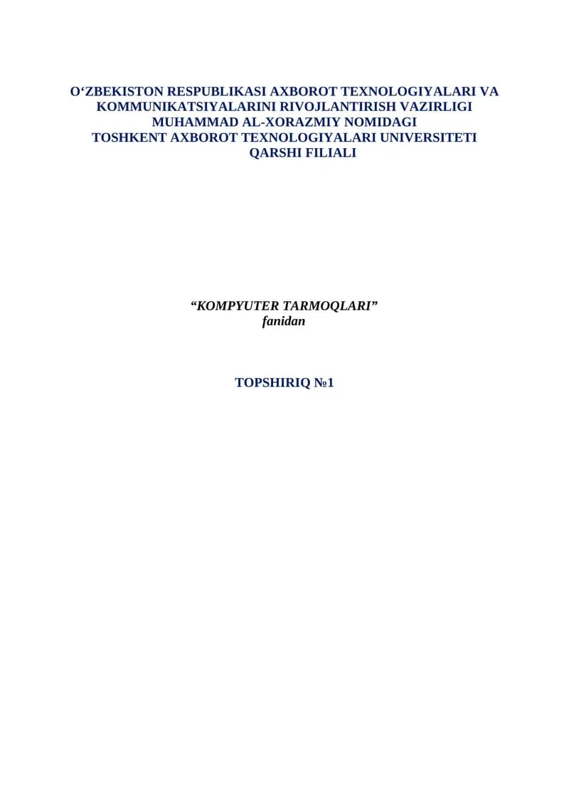 "VIRL: Virtual Internet Routing Lab va Cisco Packet tracer simulyatorlari"