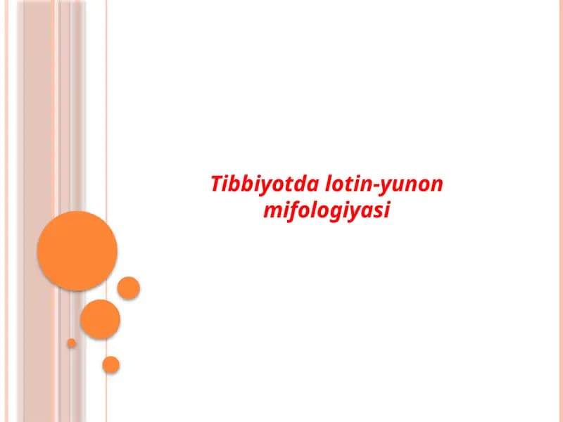 Tibbiyotda lotin-yunon mifologiyasi