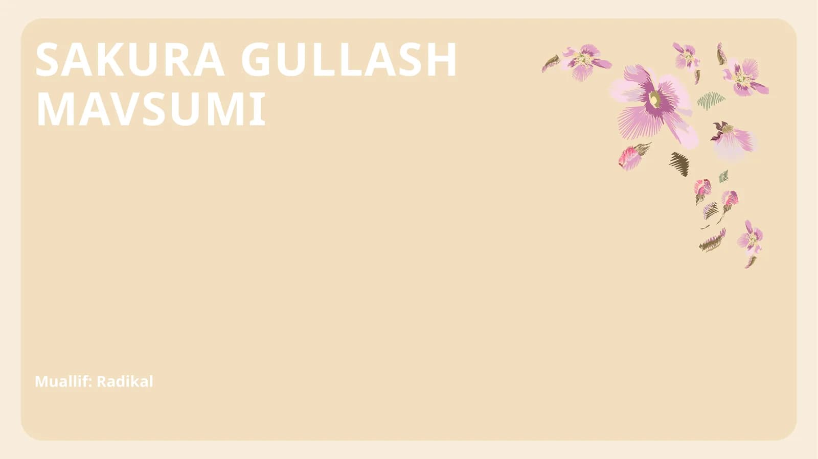 SAKURA GULLASH MAVSUMI