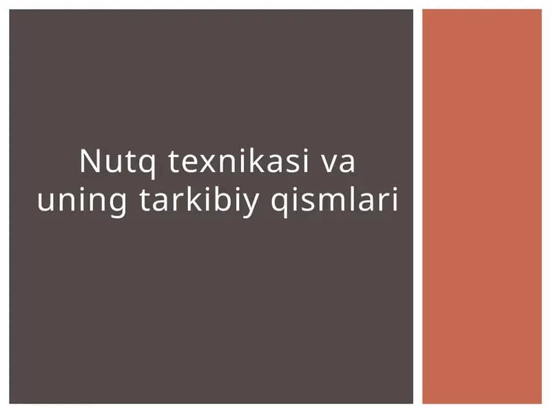 Nutq texnikasi