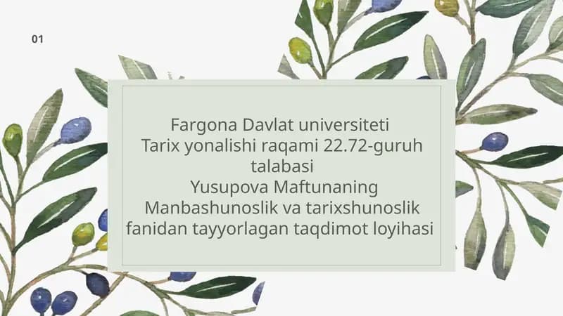 Eron tarixshunosligida Shayboniylar tarixi