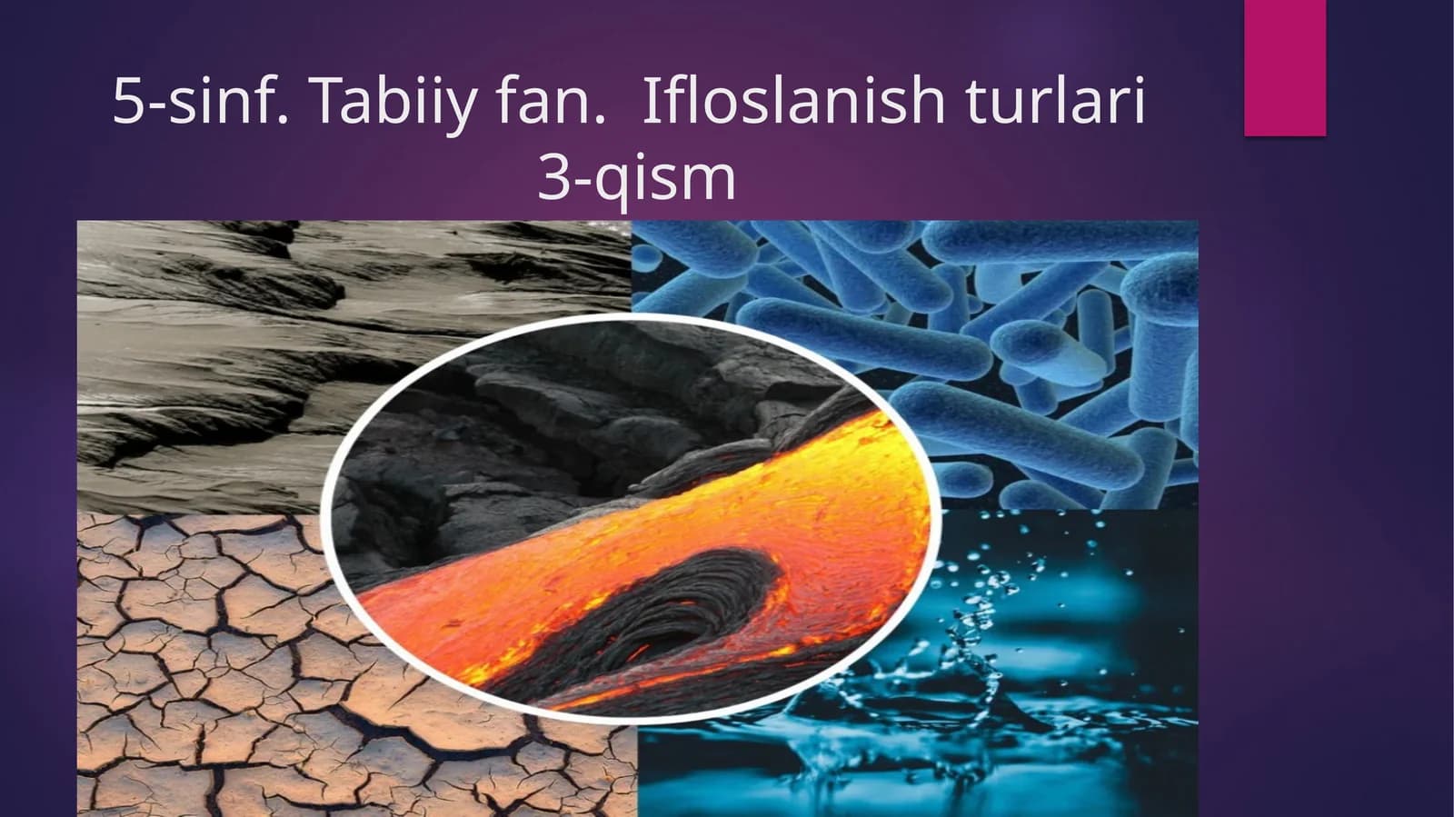 5-sinf.Tabiiyfan.Ifloslanishturlari3-qism
