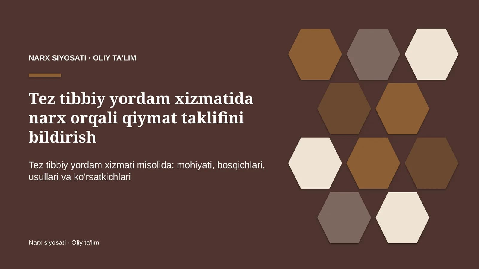tez tibbiy yordam xizmatida narx orqali qiymat taklifini bildirish 5122