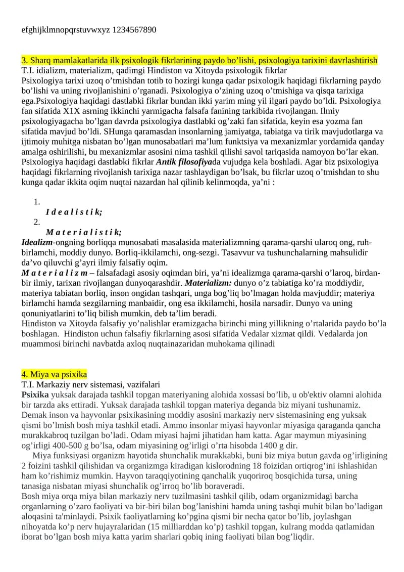 Psixologiya tarixi