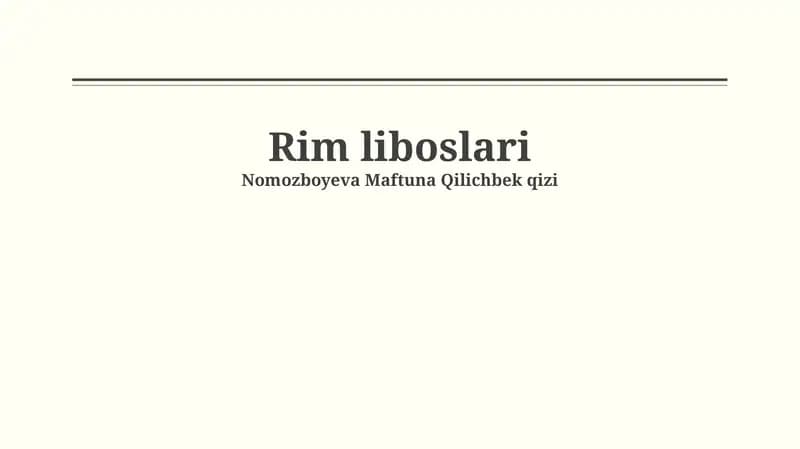 Rim liboslari