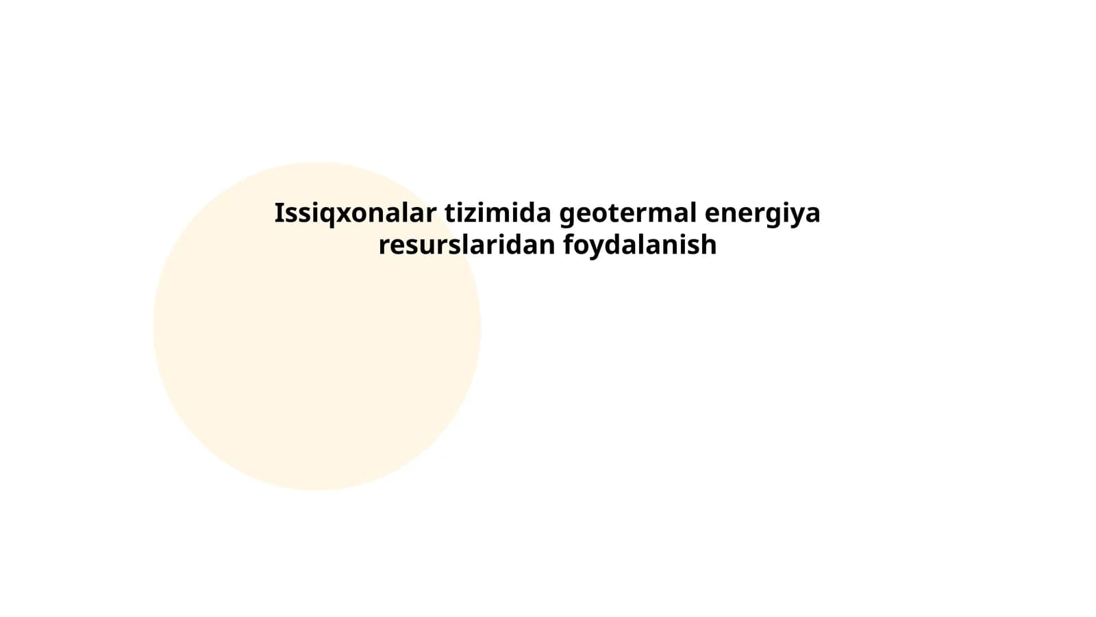Geotermal energiyaning asoslari