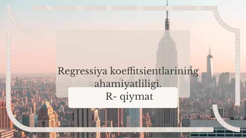 Reversiya koeffitsientlari
