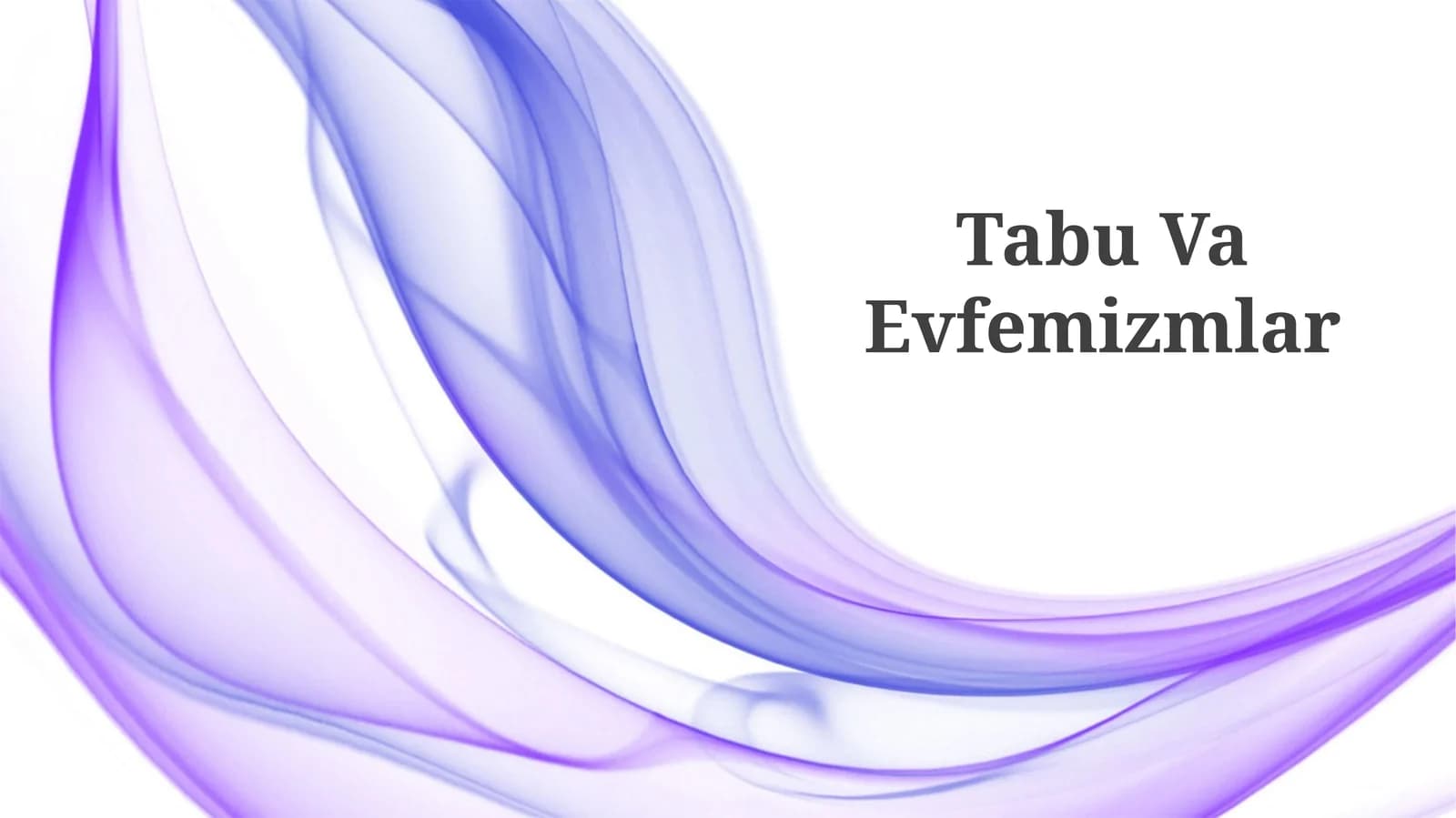 Tabu Va Evfemizmlar