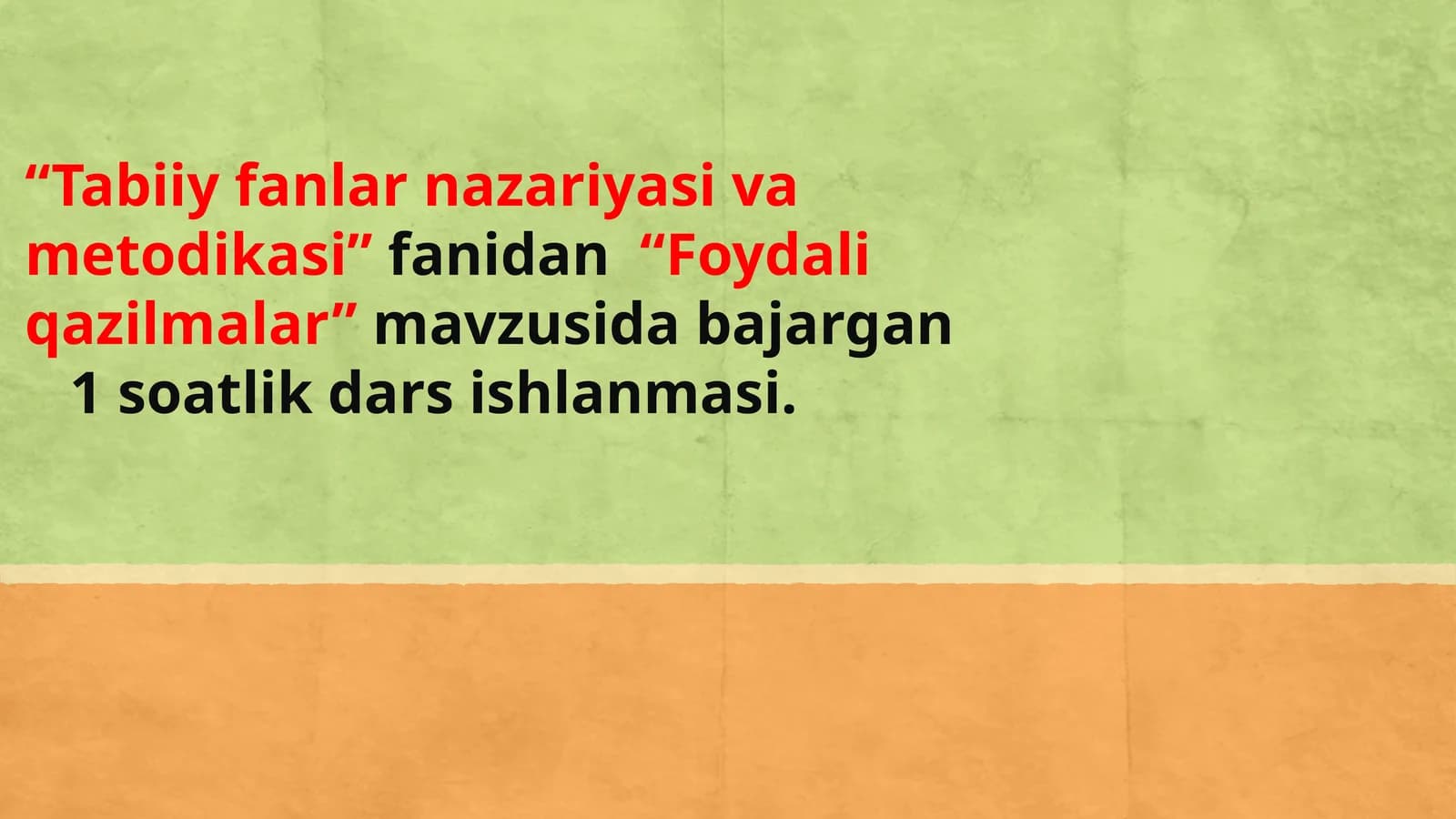 FOYDALI QAZILMALAR