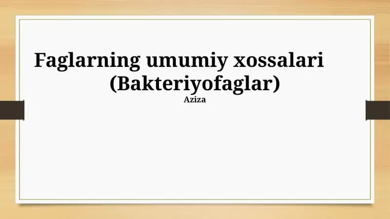 Bakteriyofaglar
