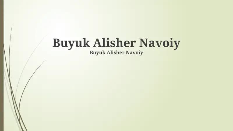 Navoiy asarlarining ahamiyati