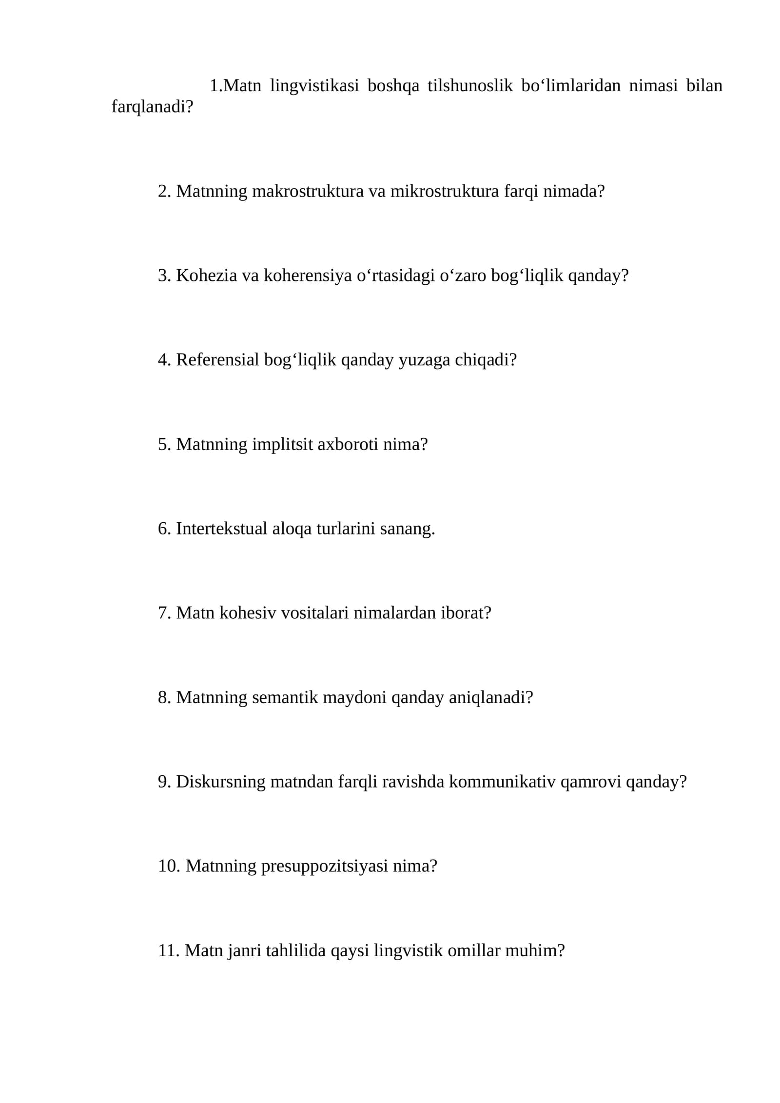 Matn lingvistikasi