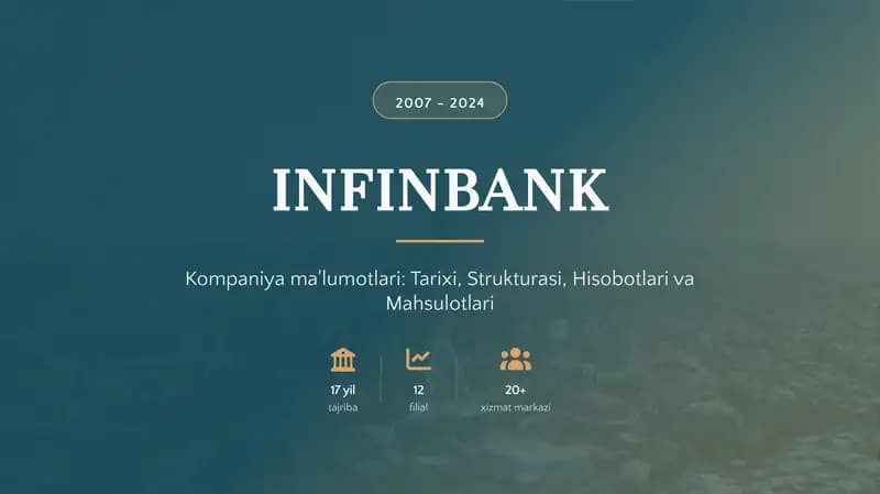INFINBANK - Kompaniya ma'lumotlari