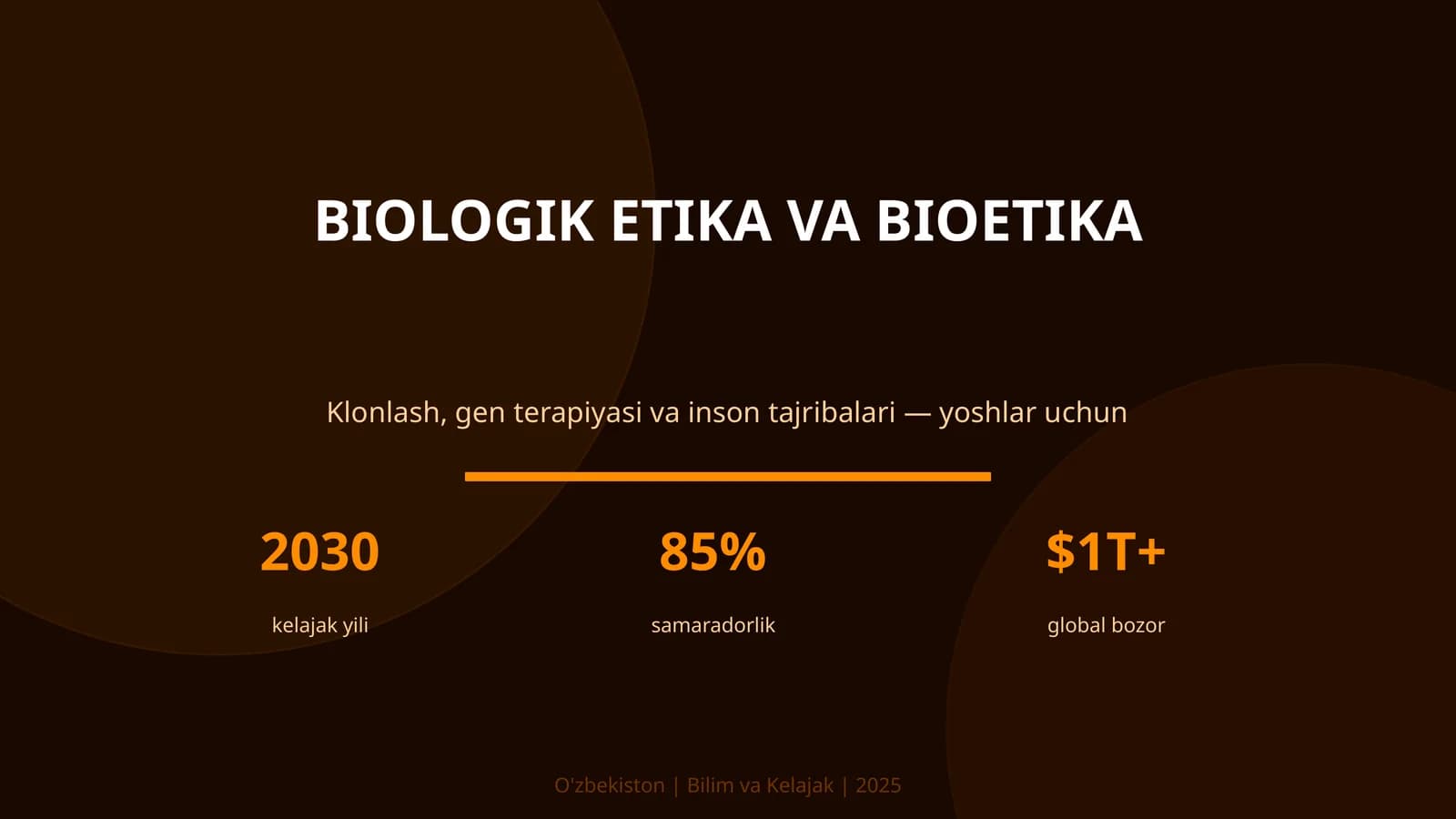 BIOLOGIK ETIKA VA BIOETIKA