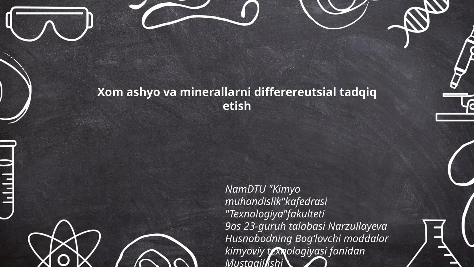 Xom ashyo va minerallarni differentsial tadqiq etish