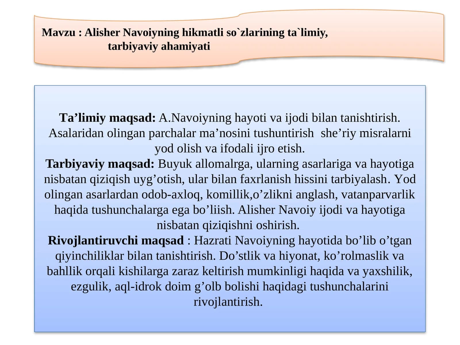 Navoiyning hayotivaijodi