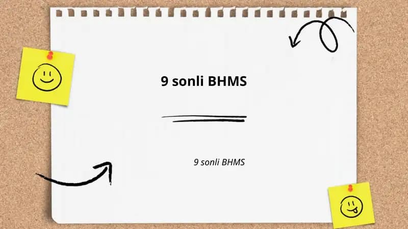 9 sonli BHMS