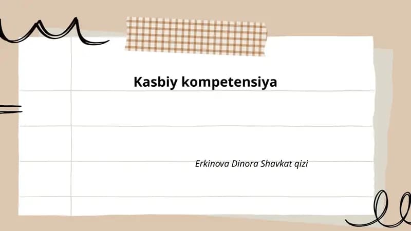Kasbiy kompetensiya