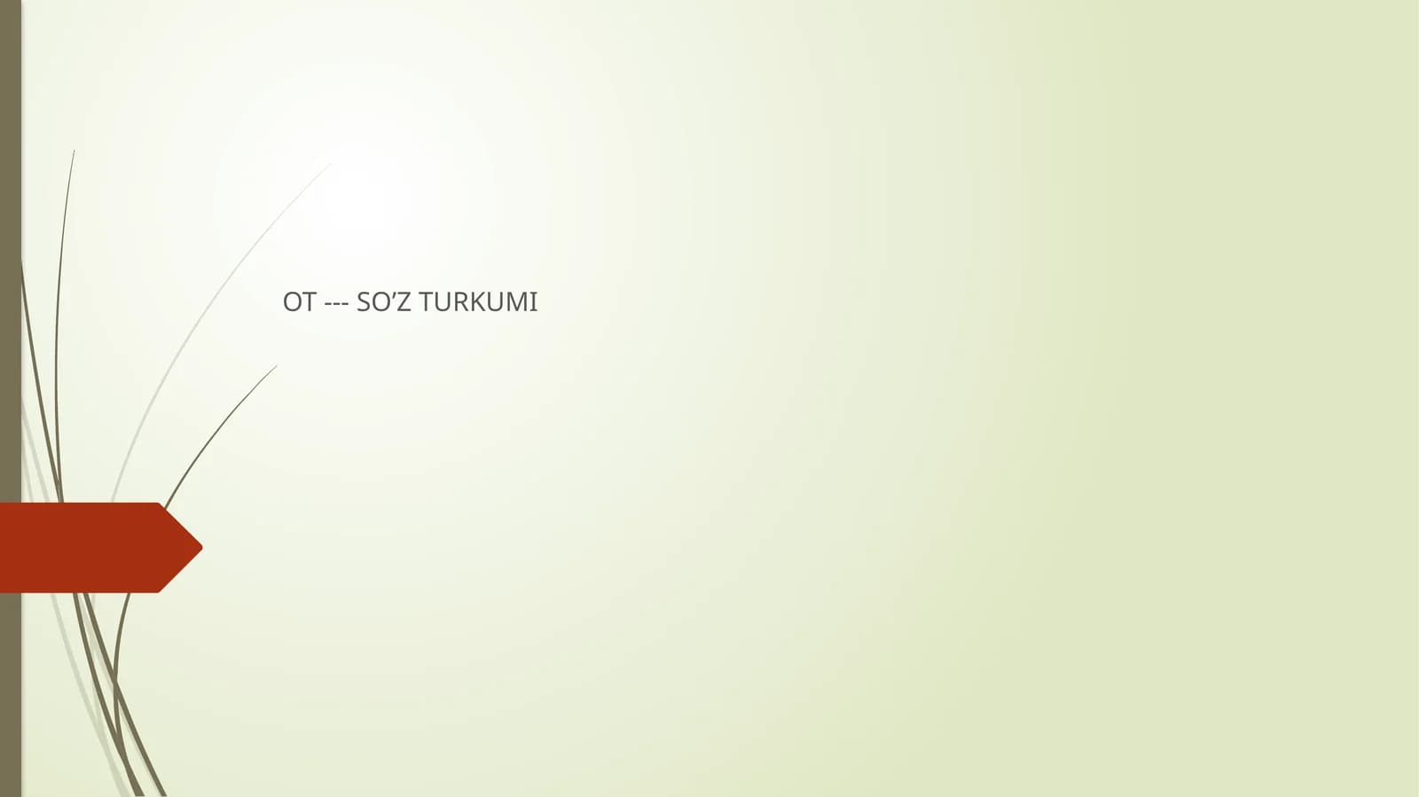 SO’Z TURKUMI