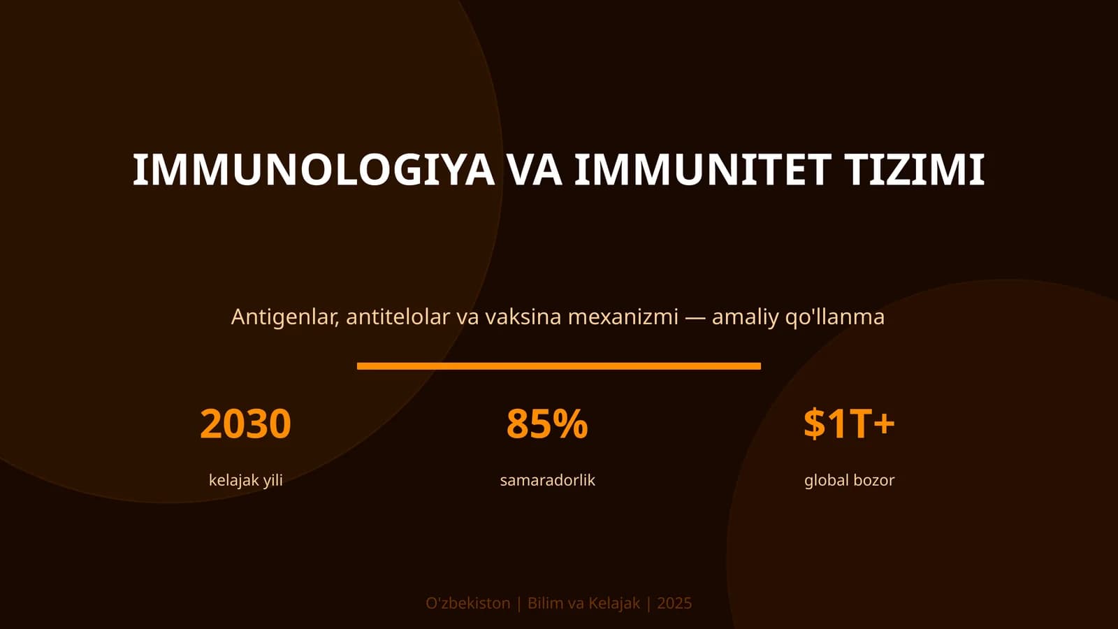 IMMUNOLOGIYA VA IMMUNITET TIZIMI