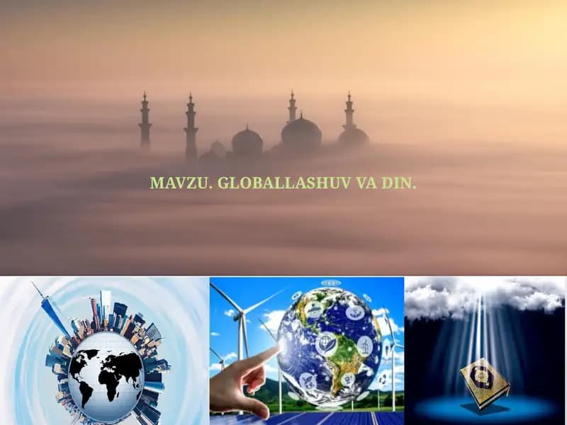 GLOBALLASHUV VA DIN